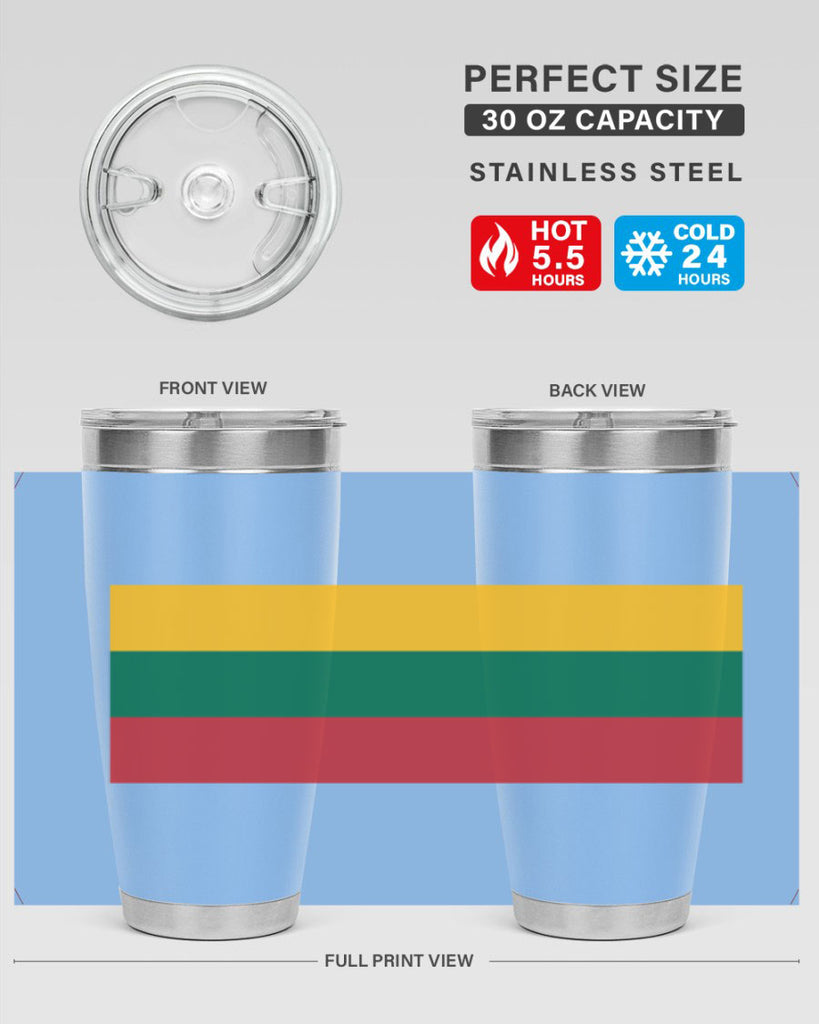 Lithuania 98#- world flags- Tumbler