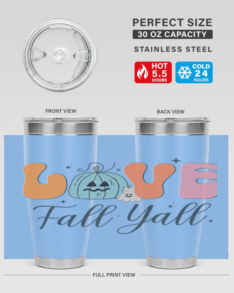 Love Fall Yall 413#- fall- Tumbler