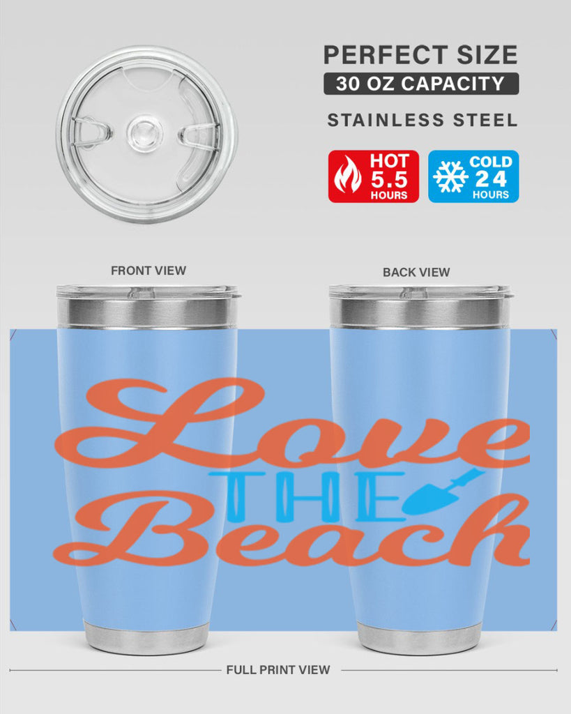 Love The Beach 306#- mermaid- Tumbler