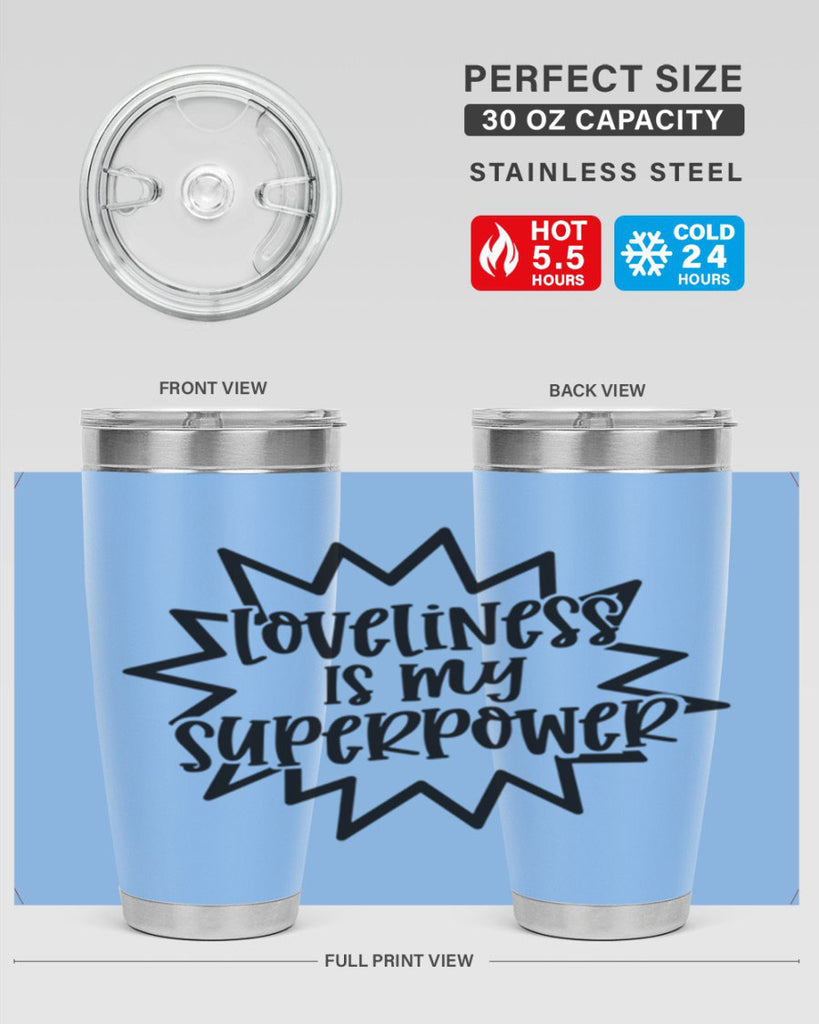 Loveliness Is My Superpower Style 53#- baby- tumbler