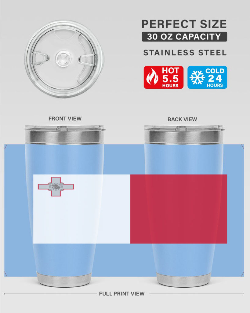 Malta 91#- world flags- Tumbler