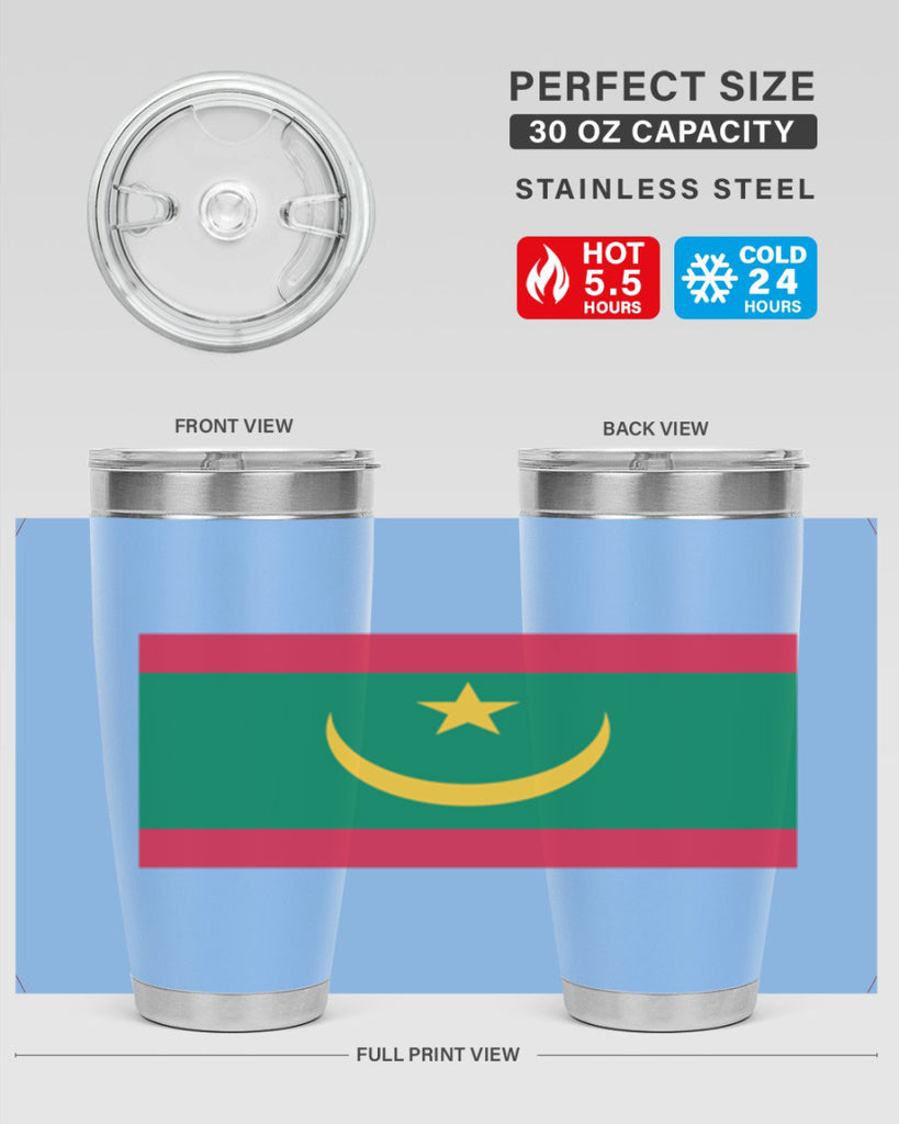 Mauritania 89#- world flags- Tumbler