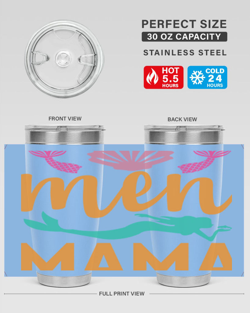 Men Mama Design 318#- mermaid- Tumbler