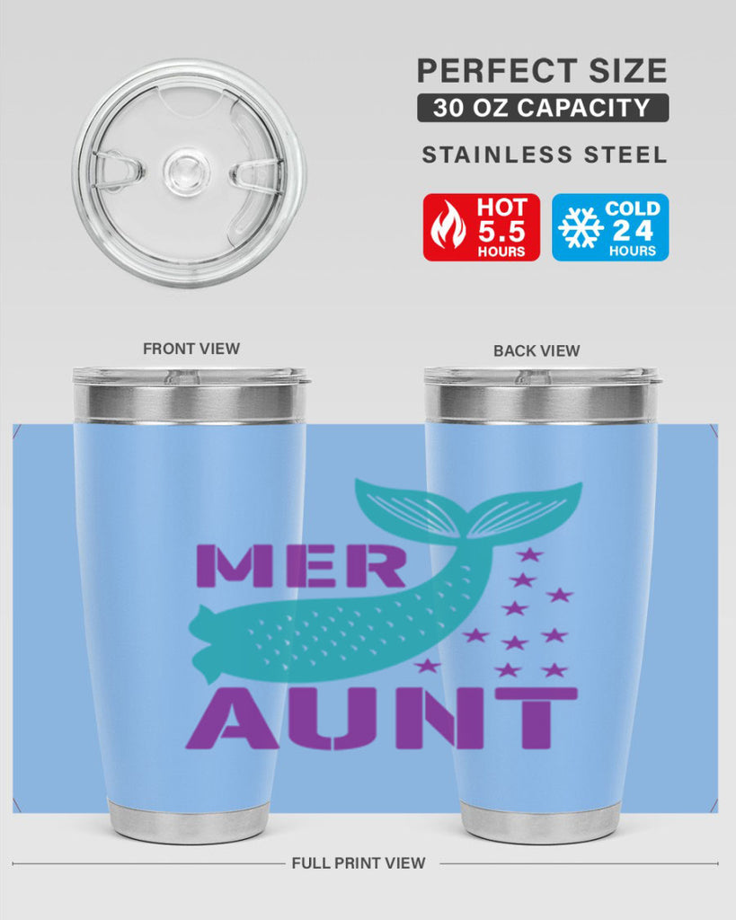 Mer Aunt 319#- mermaid- Tumbler