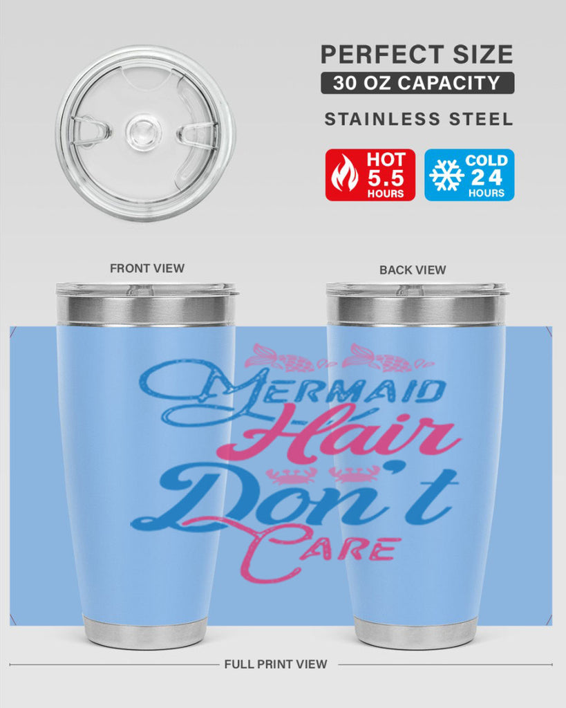 Mermaid Hair Dont Care 358#- mermaid- Tumbler