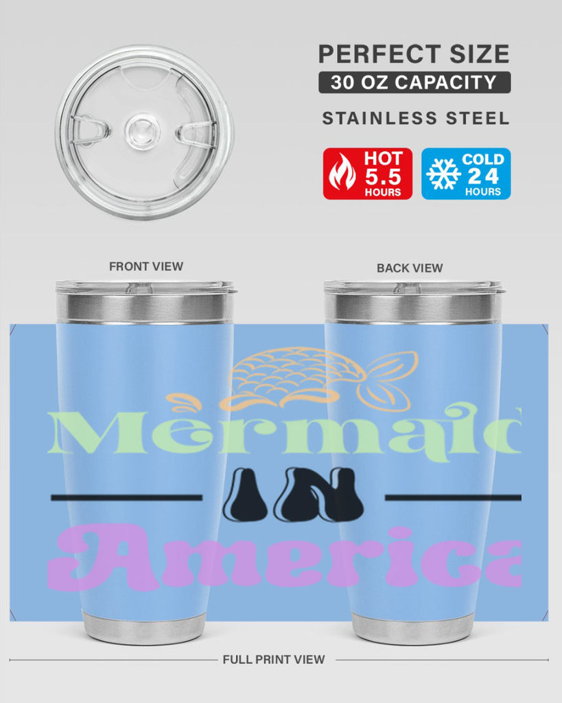 Mermaid In America 420#- mermaid- Tumbler