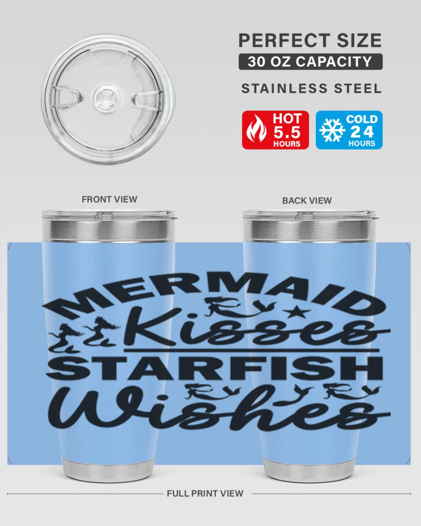 Mermaid Kisses Starfish Wishes 424#- mermaid- Tumbler