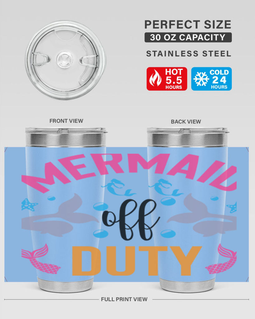 Mermaid Off Duty Design 438#- mermaid- Tumbler