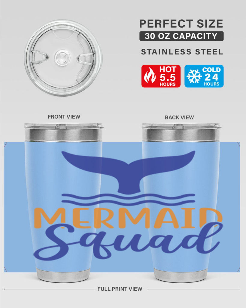 Mermaid Squad 379#- mermaid- Tumbler