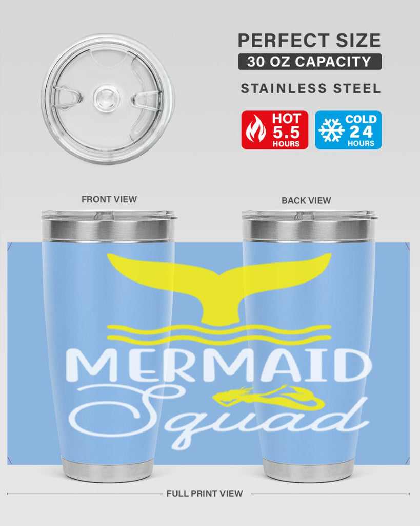 Mermaid Squad 380#- mermaid- Tumbler