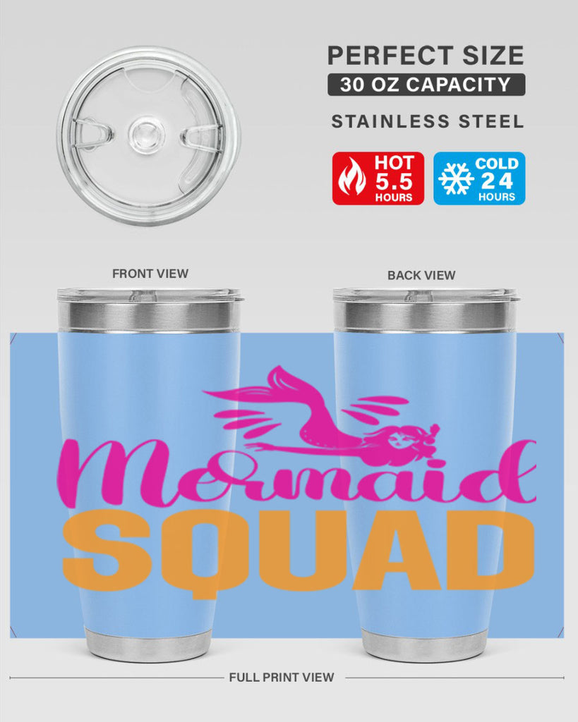 Mermaid Squad 381#- mermaid- Tumbler