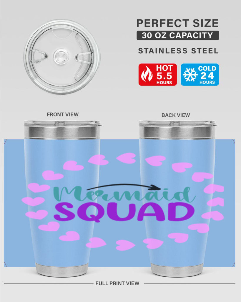 Mermaid Squad 382#- mermaid- Tumbler