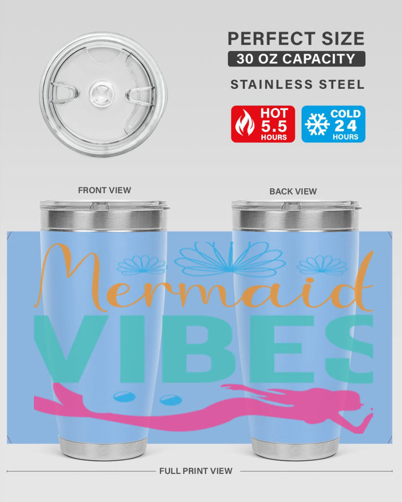 Mermaid Vibes Design 465#- mermaid- Tumbler