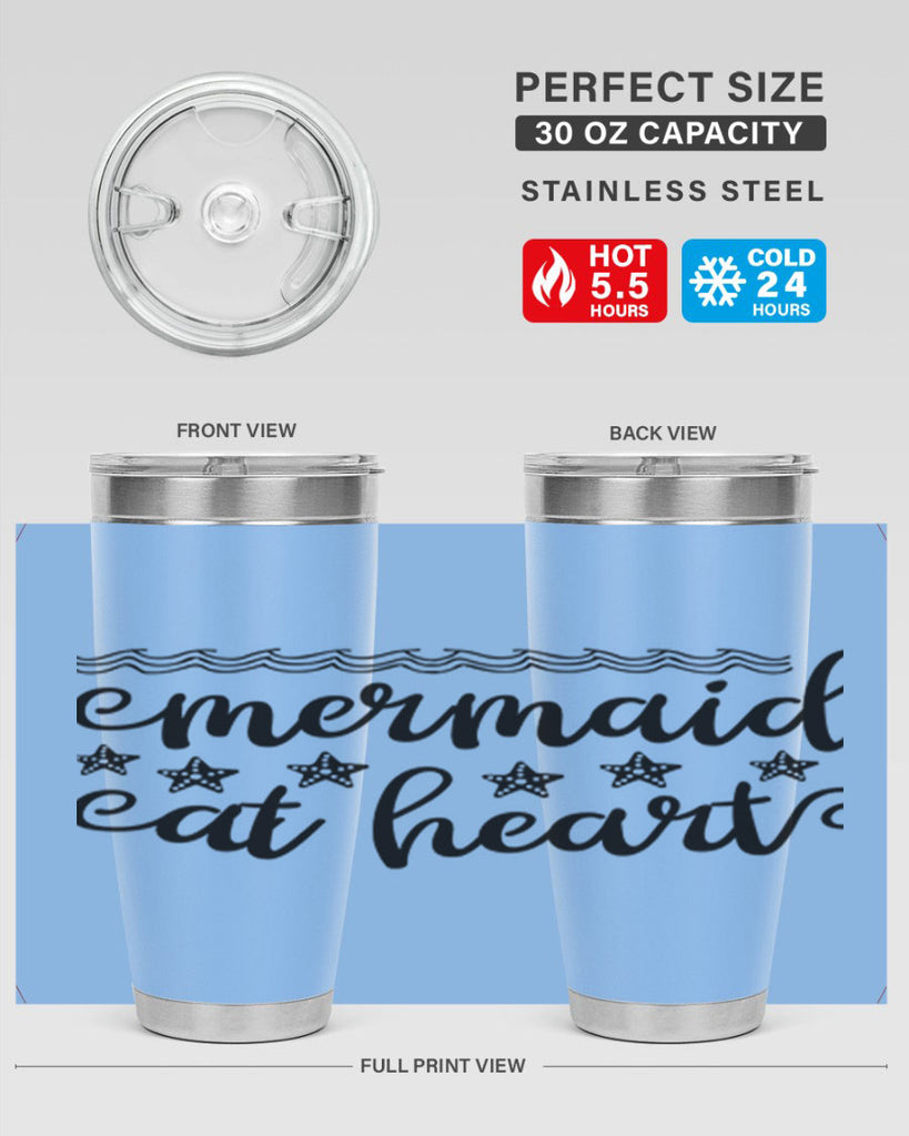 Mermaid at heart design 398#- mermaid- Tumbler