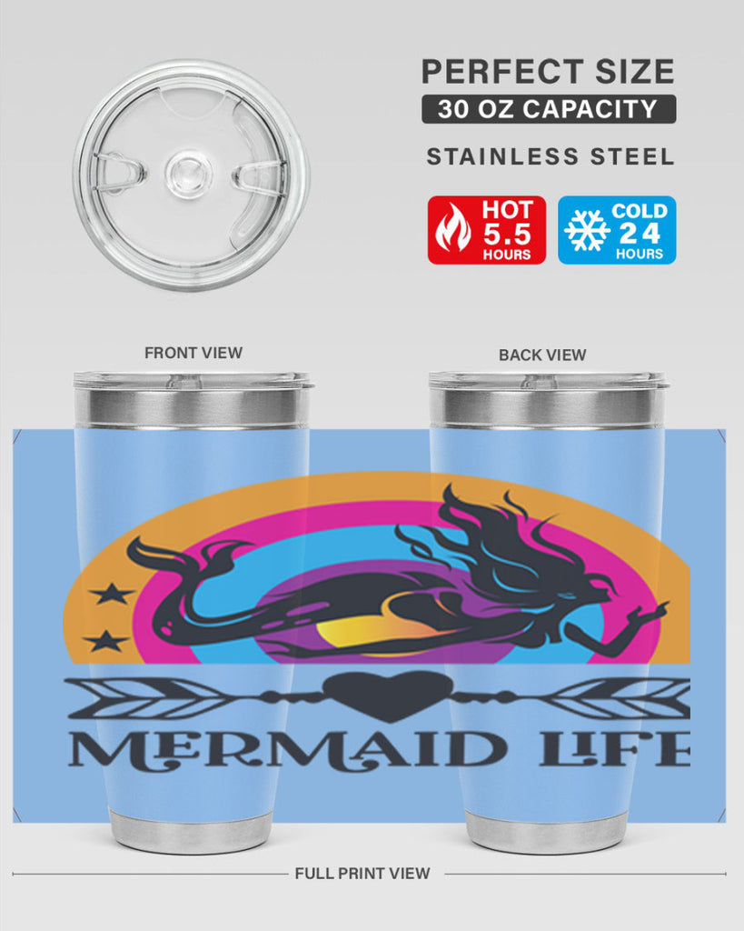 Mermaid life 431#- mermaid- Tumbler