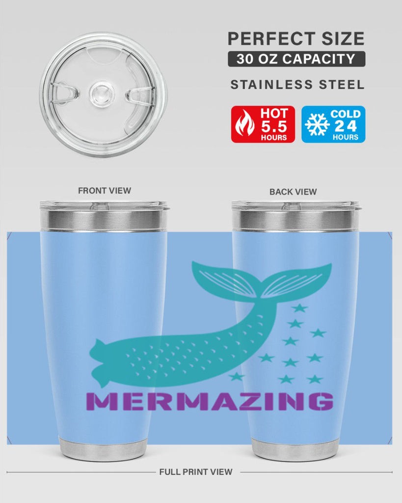 Mermazing 502#- mermaid- Tumbler