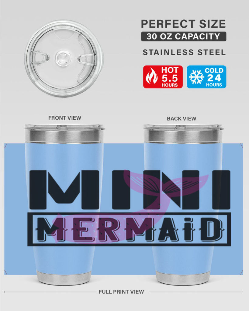 Mini mermaid 504#- mermaid- Tumbler