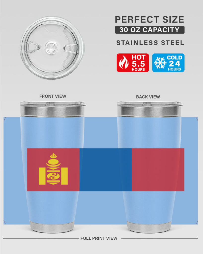 Mongolia 83#- world flags- Tumbler