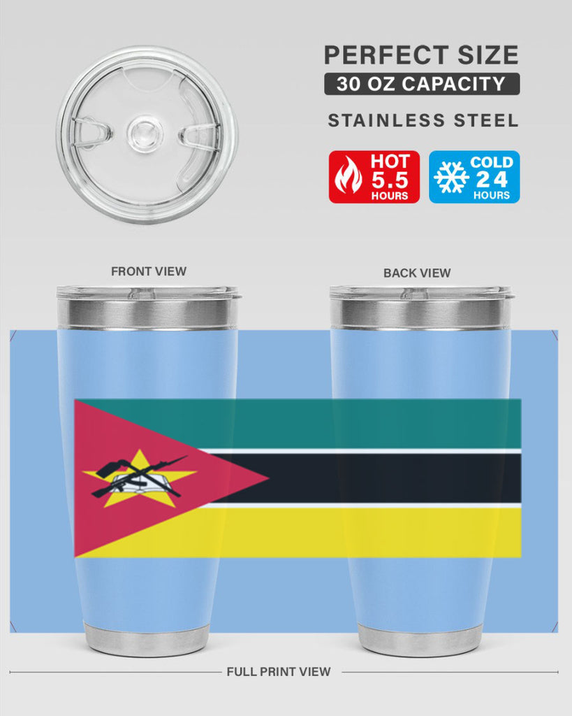 Mozambique 80#- world flags- Tumbler
