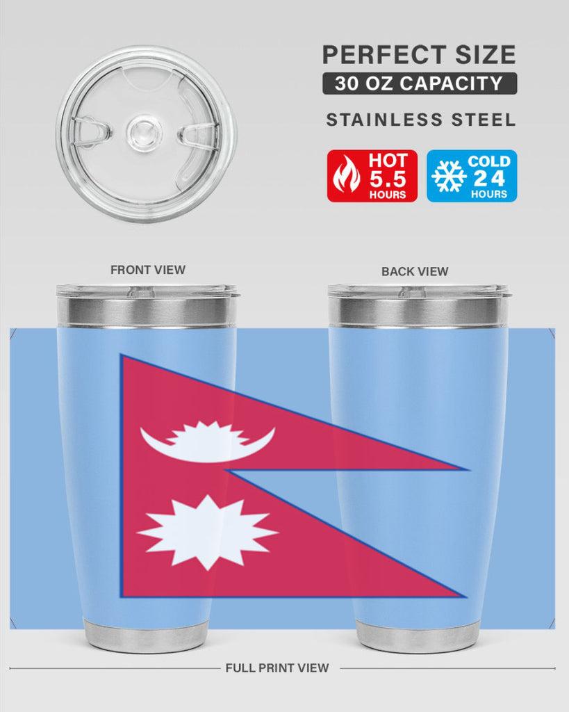 Nepal 76#- world flags- Tumbler