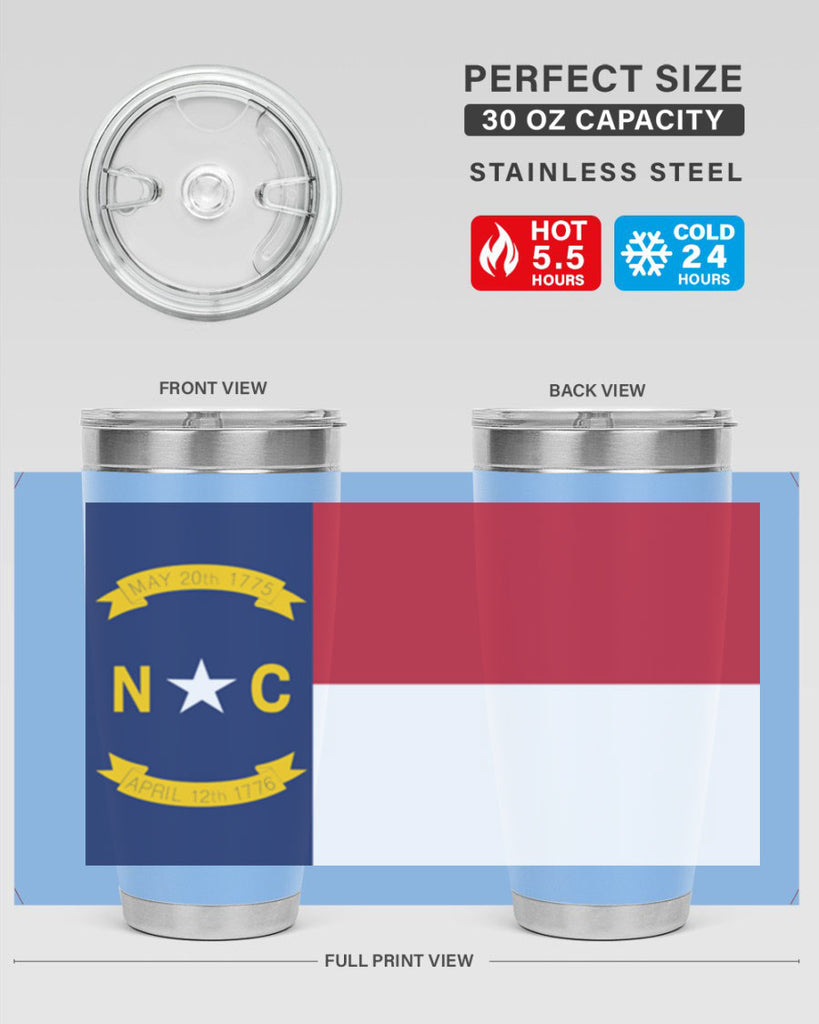 North Carolina 19#- Us Flags- Tumbler