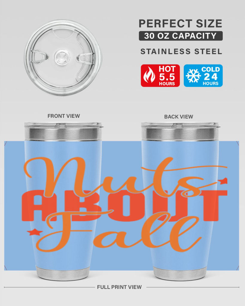 Nuts About Fall Design 444#- fall- Tumbler
