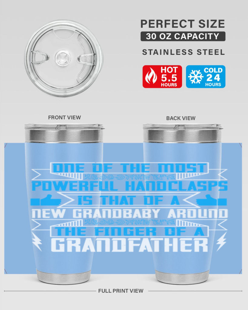 One of the most powerful handclasps is that of a new grandbaby 71#- grandpa - papa- Tumbler