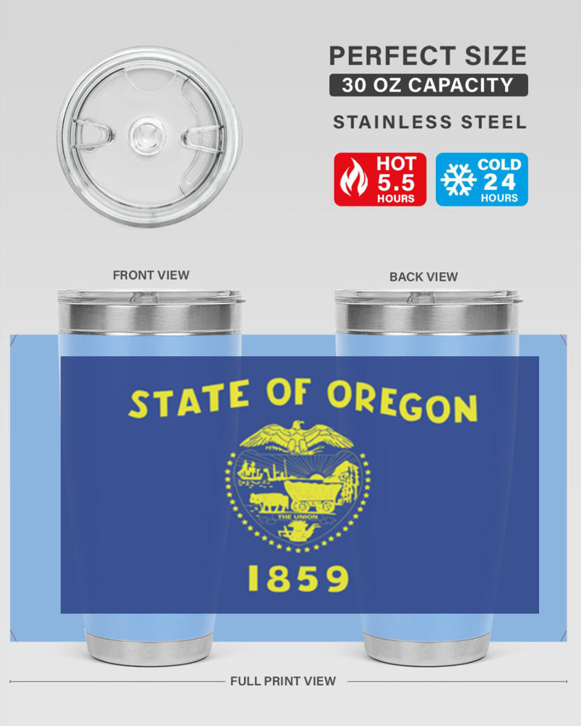 Oregon 15#- Us Flags- Tumbler