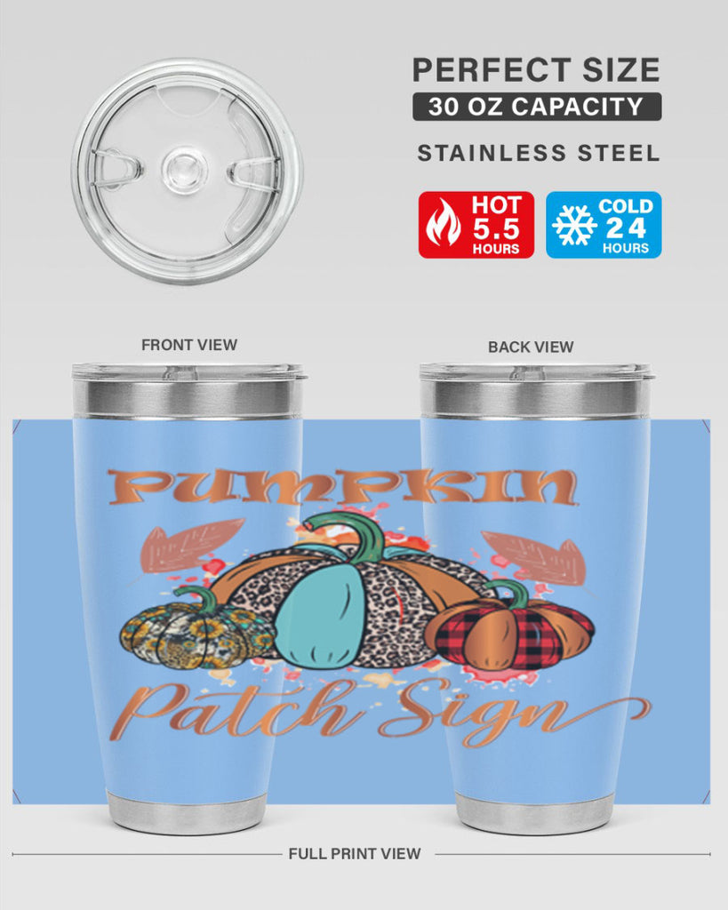 Pumpkin Patch Sign 530#- fall- Tumbler