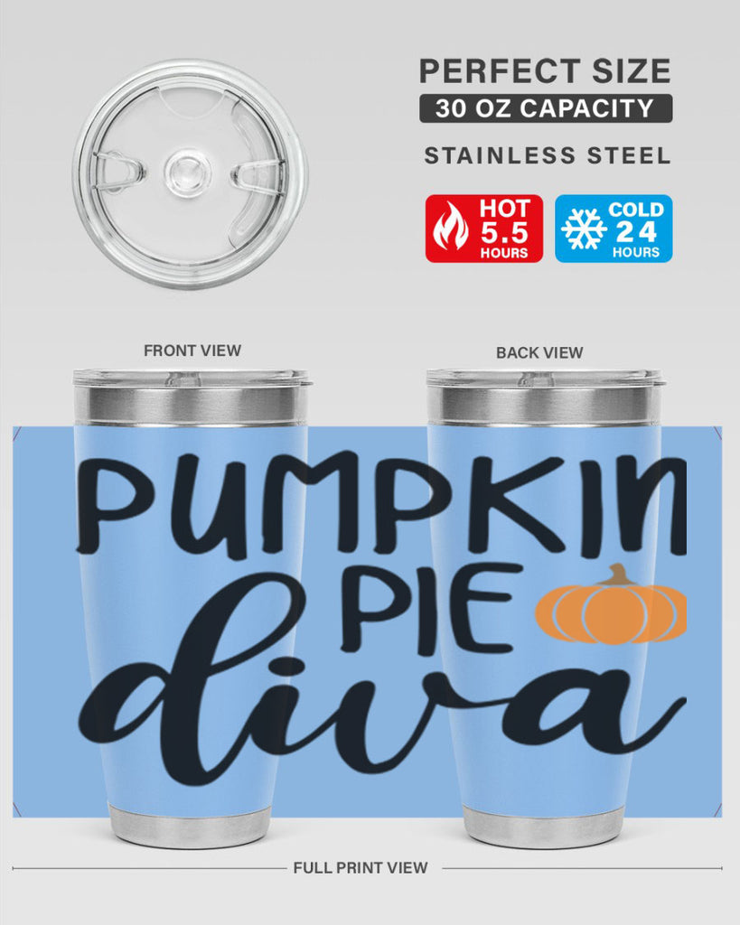Pumpkin Pie Diva 532#- fall- Tumbler