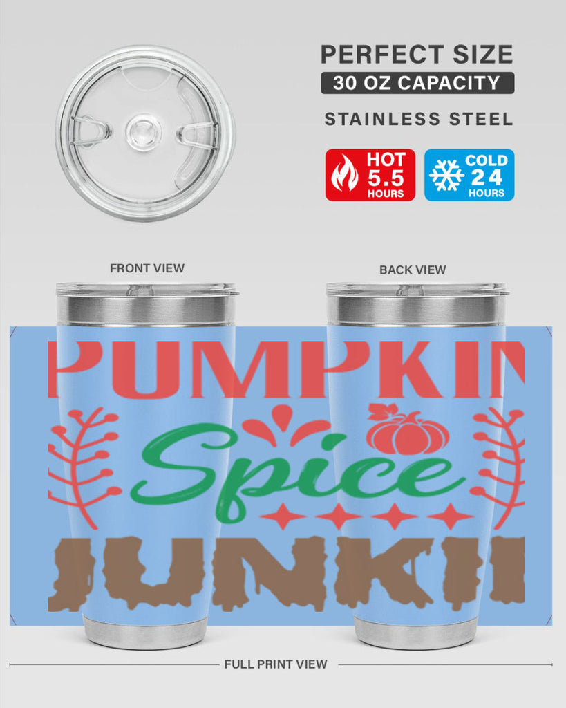 Pumpkin Spice Junkie 547#- fall- Tumbler