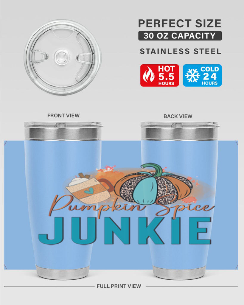 Pumpkin Spice Junkie 550#- fall- Tumbler