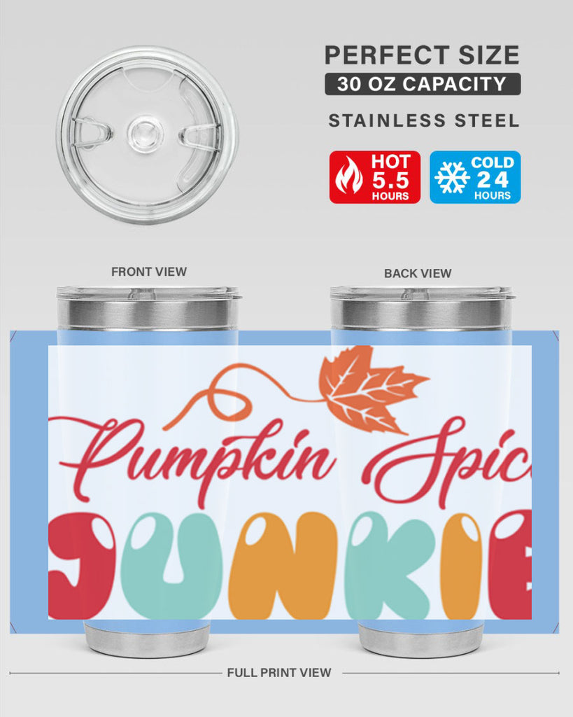 PumpkinSpiceJunkiedesign 569#- fall- Tumbler