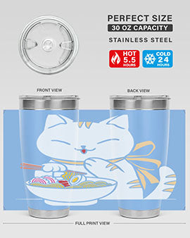 Ramen Cat Kawaii Anime Tee Japanese 280#- anime- Tumbler