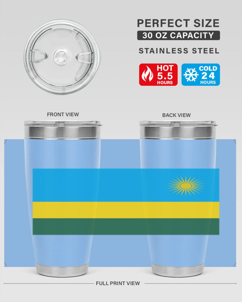 Rwanda 53#- world flags- Tumbler