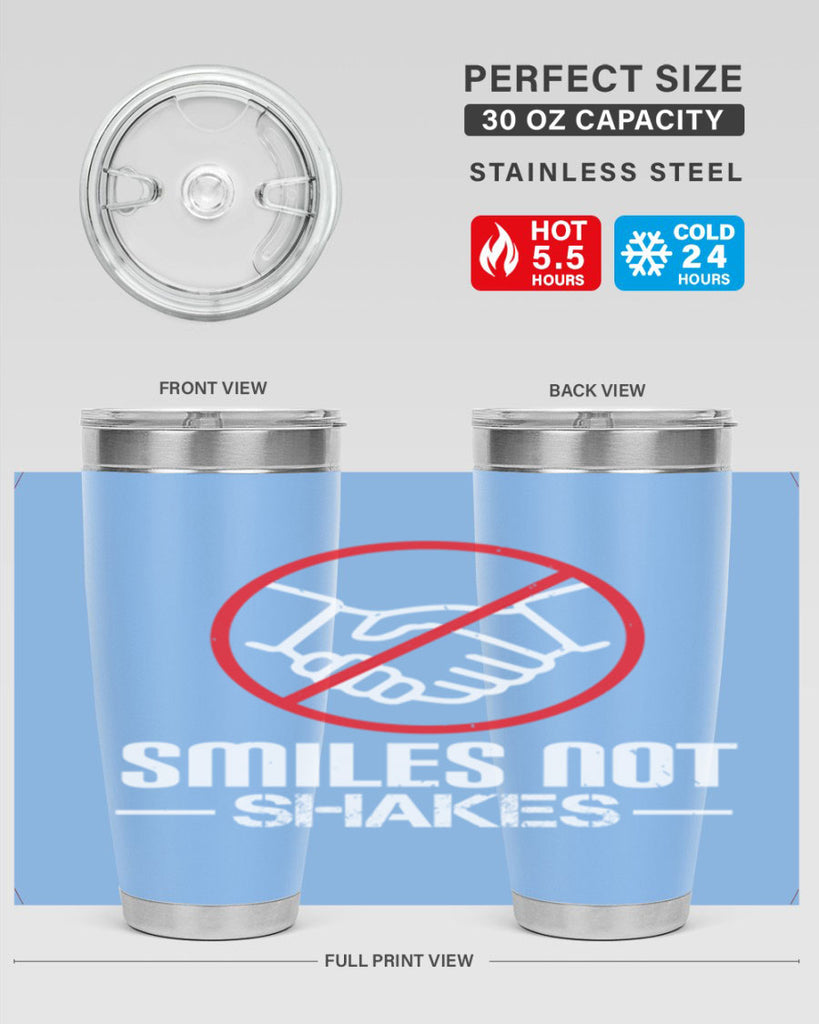 SMILES NOT SHAKES Style 23#- corona virus- Cotton Tank