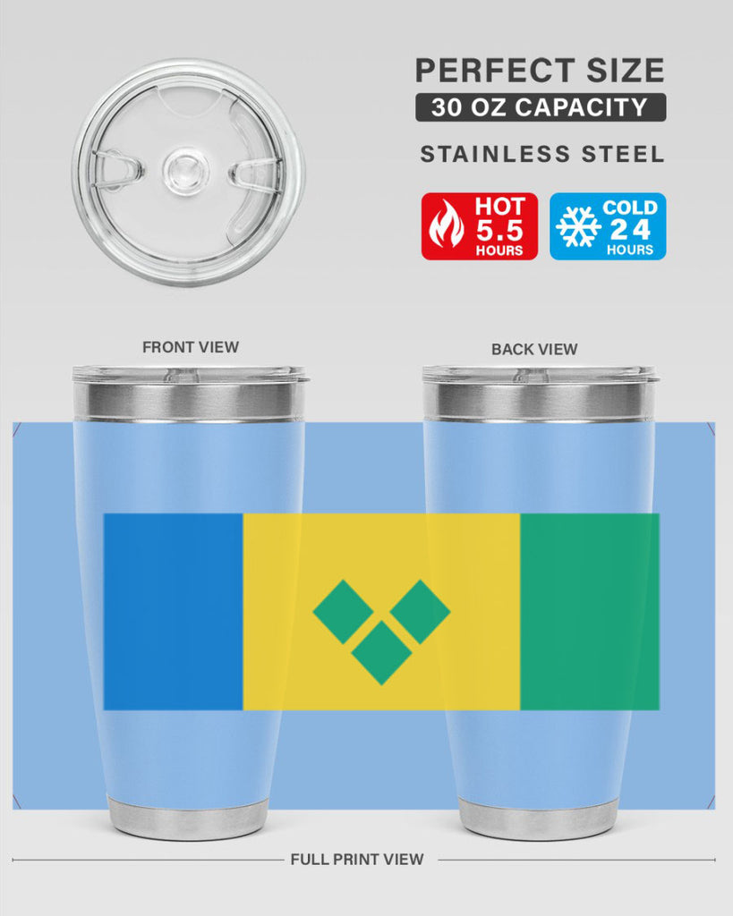 Saint Vincent and the Grenadines 50#- world flags- Tumbler