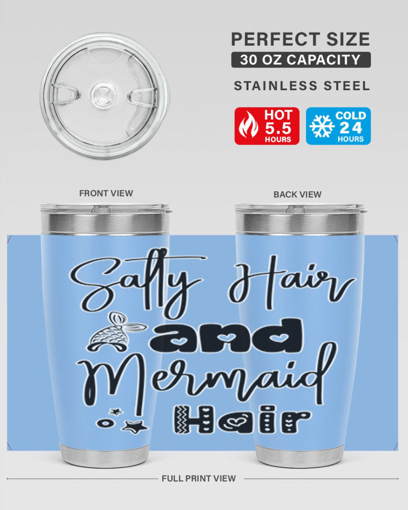 Salty Hair and Mermaid Hair 572#- mermaid- Tumbler