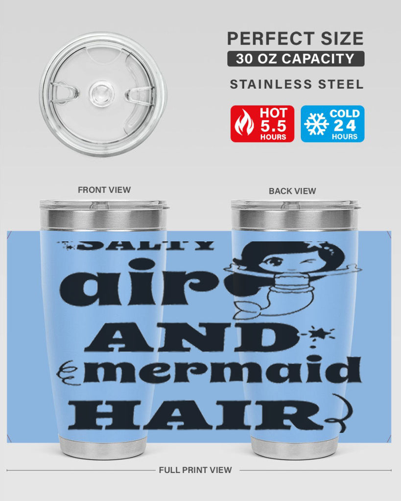 Salty air and mermaid hair 567#- mermaid- Tumbler