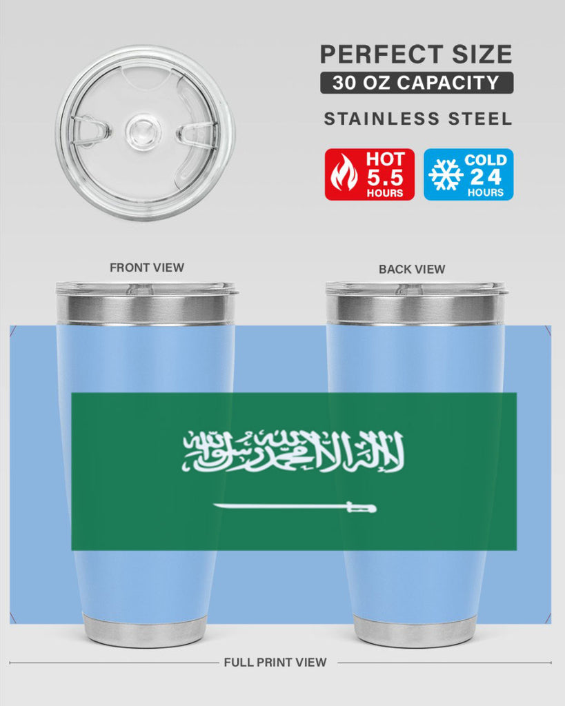 Saudi Arabia 46#- world flags- Tumbler