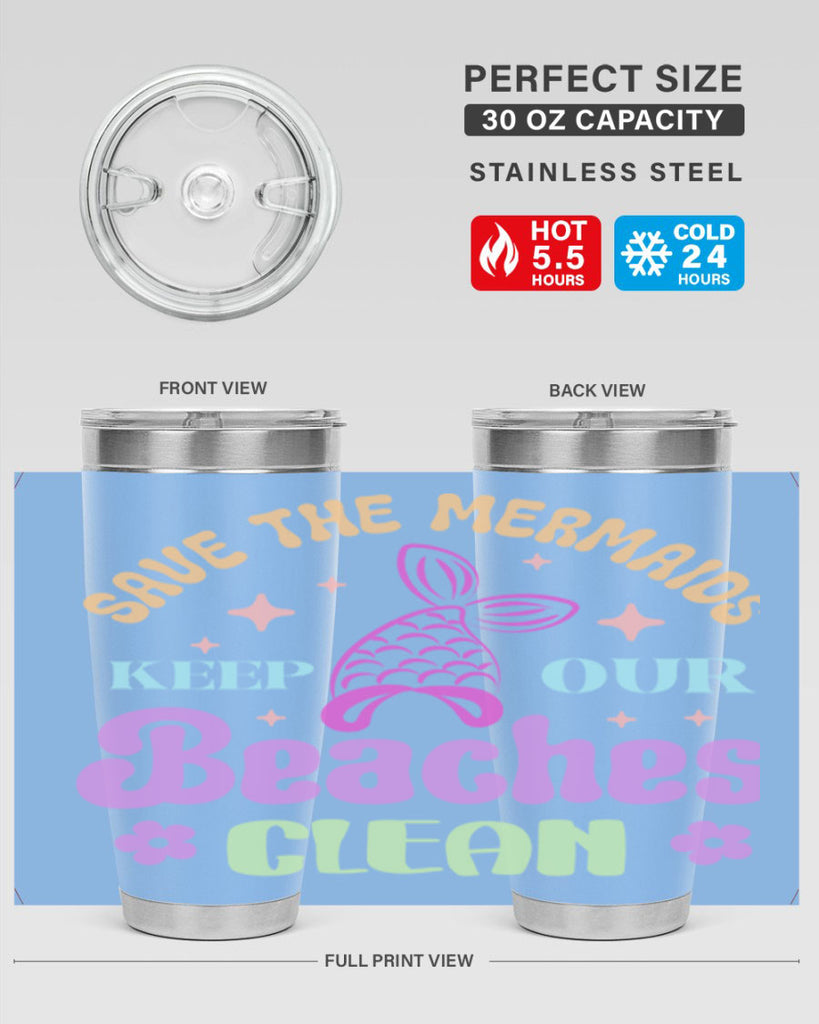 Save The Mermaids Keep Our 577#- mermaid- Tumbler