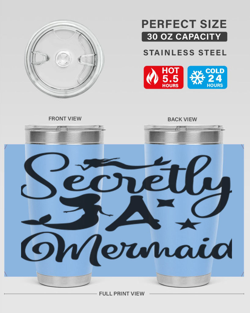 Secretly a mermaid 580#- mermaid- Tumbler