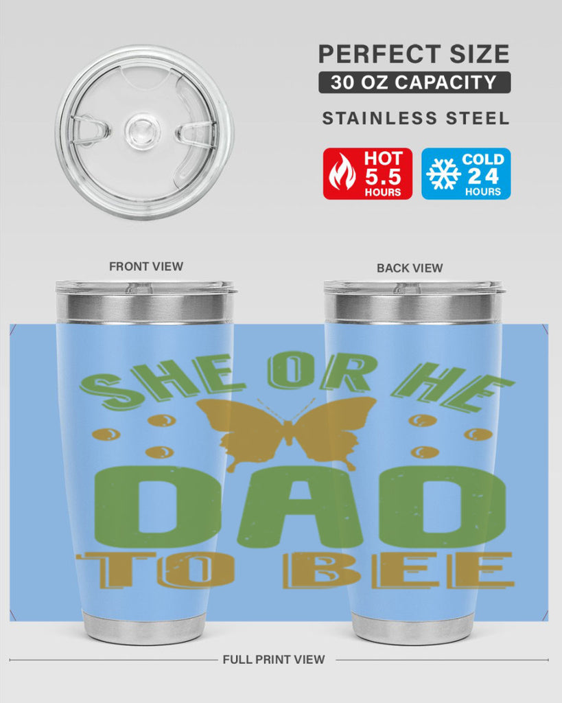 She or He Dad to bee Style 172#- baby- tumbler