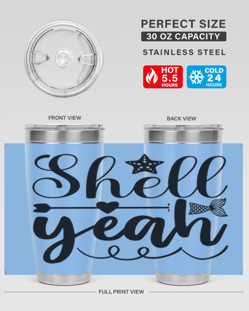 Shell Yeah 593#- mermaid- Tumbler