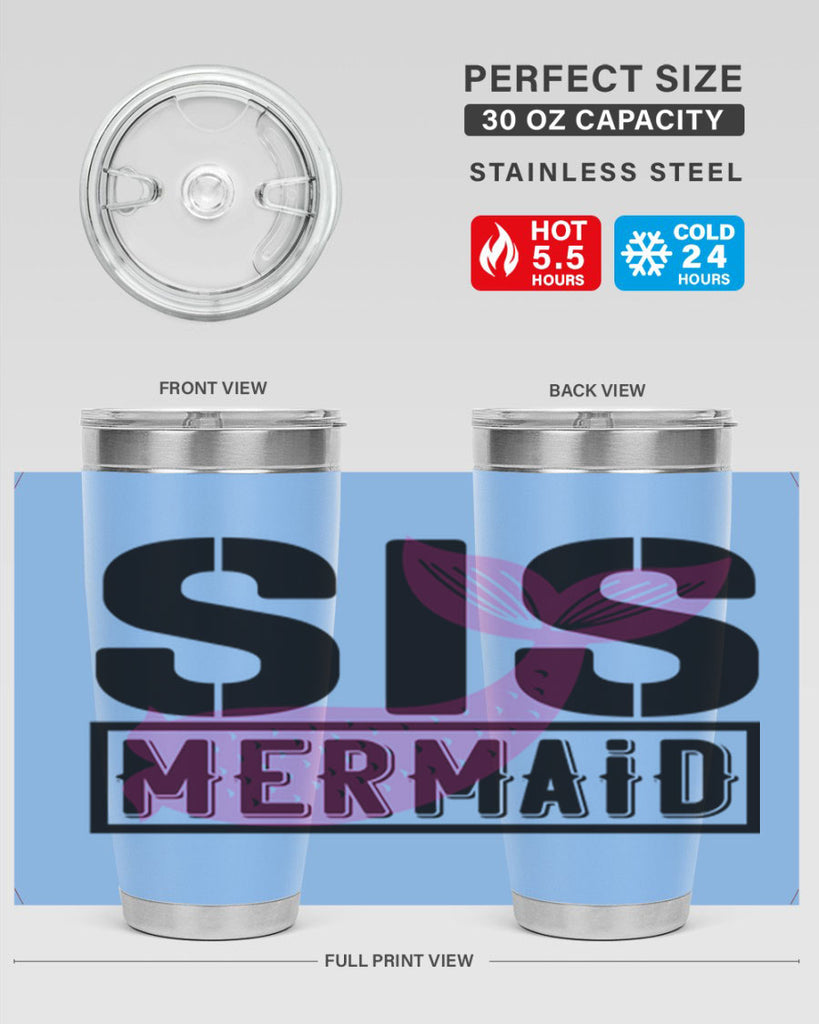 Sis mermaid 599#- mermaid- Tumbler