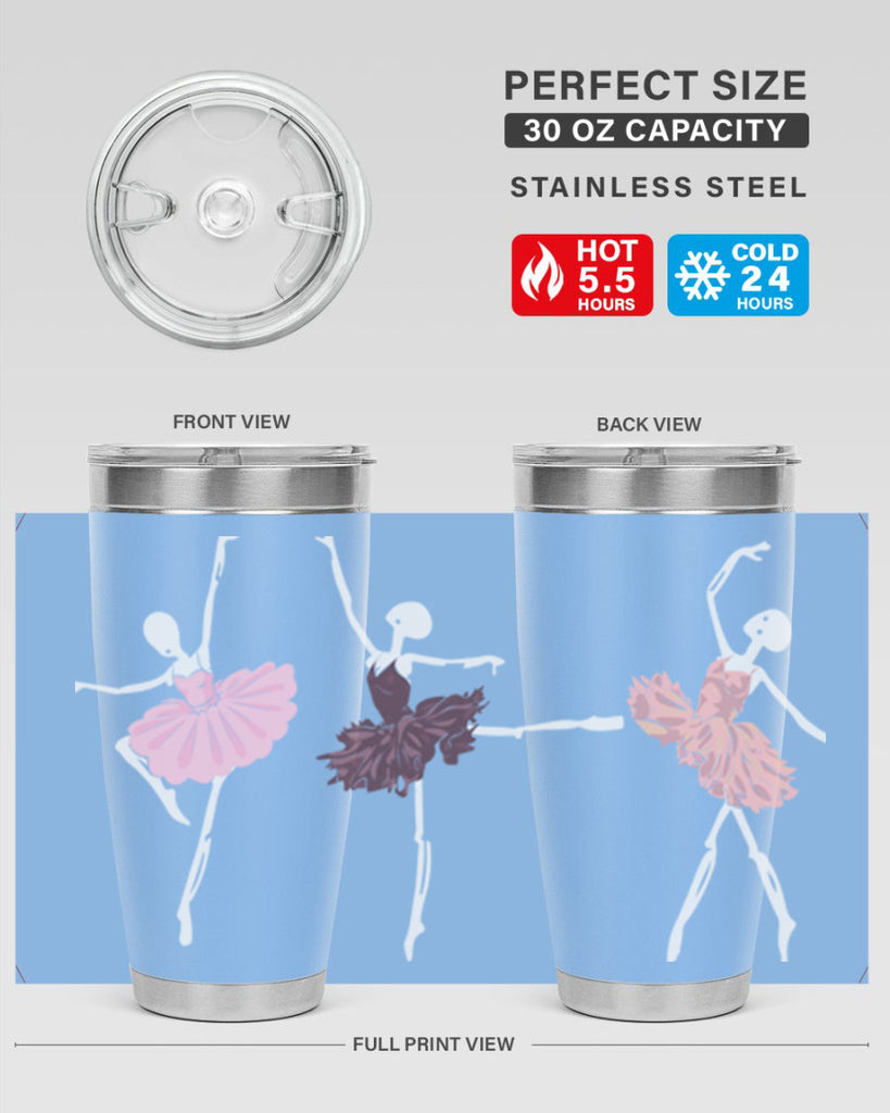 Skeleton Ballerinas Ballet Halloween Ballet 79#- ballet- Tumbler