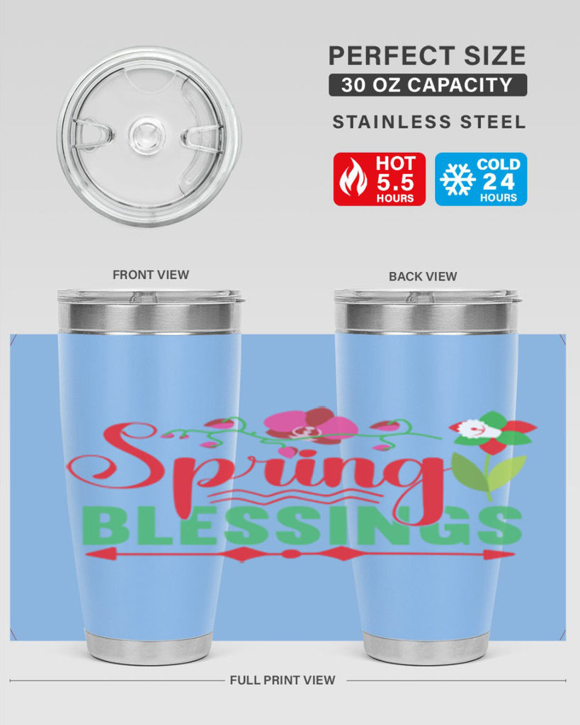 Spring Blessings 418#- spring- Tumbler