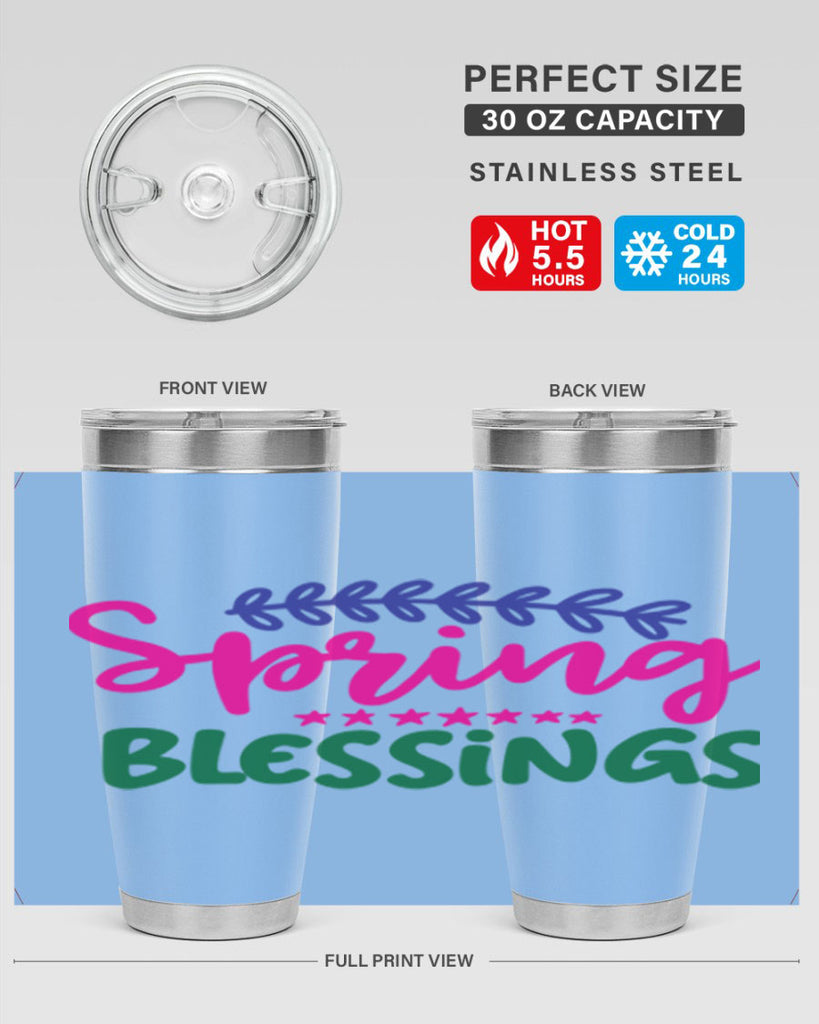 Spring Blessings 419#- spring- Tumbler