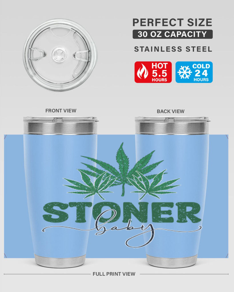 Stoner Baby Sublimation 261#- marijuana- Tumbler