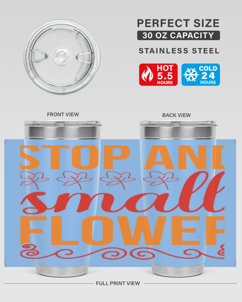 Stop and small flower 522#- spring- Tumbler